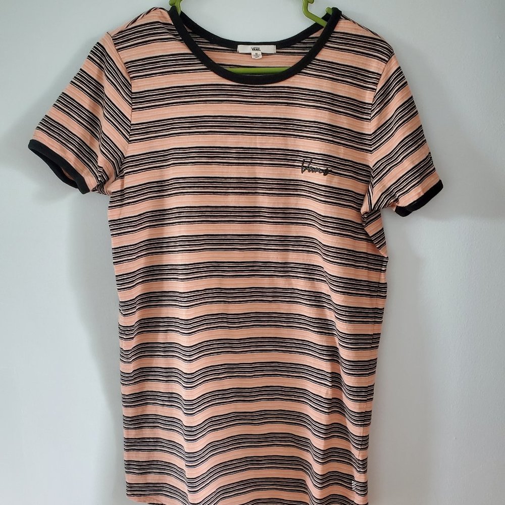 Short sleeve striped dress